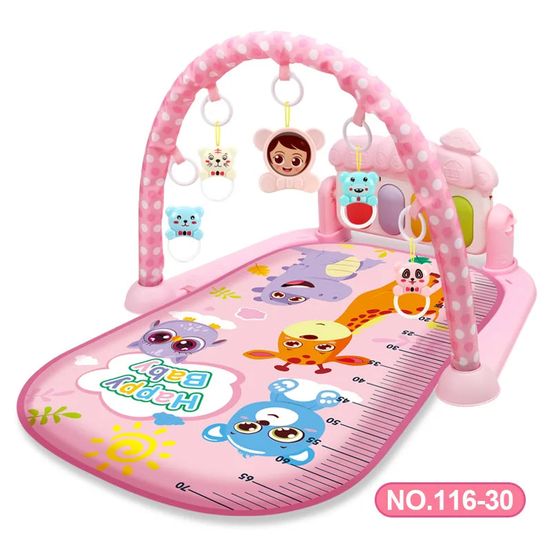 Baby Music Rack Play Mat Playmat Piano Keyboard Puzzle Carpet Gym Crawling Activity Rug Early Educational Toy For Infant Gift