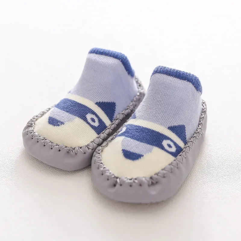 Baby Socks Shoes Infant Color Matching Cute Cartoon Kids Baby Shoes Doll Children Floor Sneaker Toddler Soft Soled First Walkers