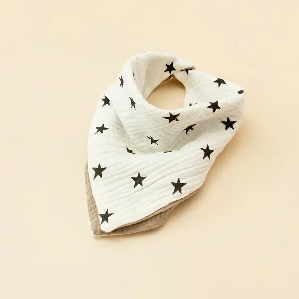 Baby Cotton Cloth Bib Multi-Functional Square Towel