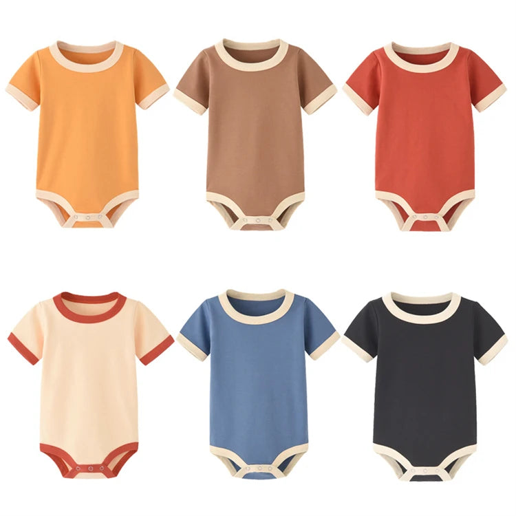 Summer Color Matching Newborn Baby Organic Cotton