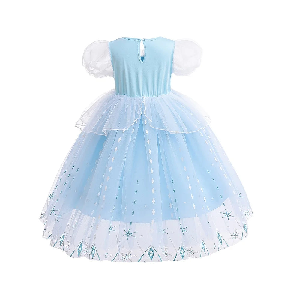 Frozen Elsa Anna Princess Cosplay Dress Baby Costume