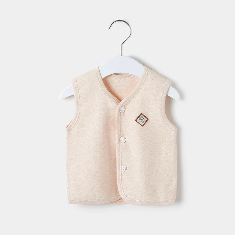 Baby Vest Spring and Autumn Thin Cotton Girls' Clothes