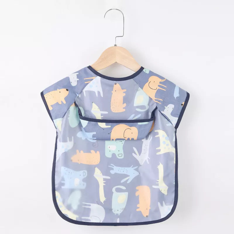 Baby Feeding Bib Apron Pocket Infant