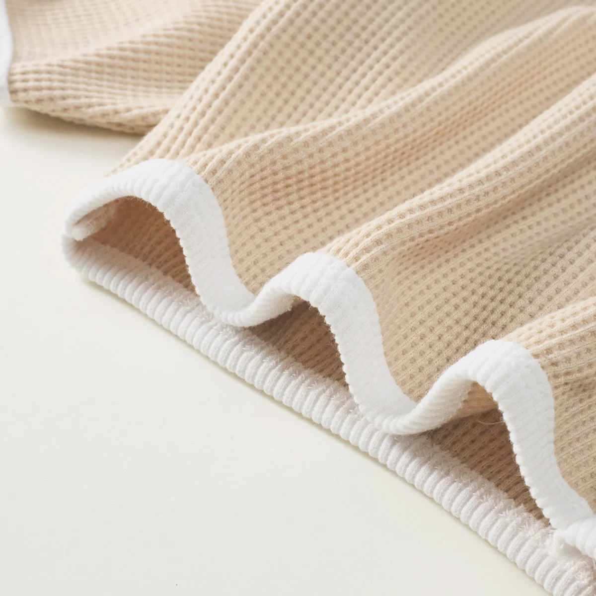 New Baby Waffle Sweatshirt Tops+Pants Suit Tracksuit