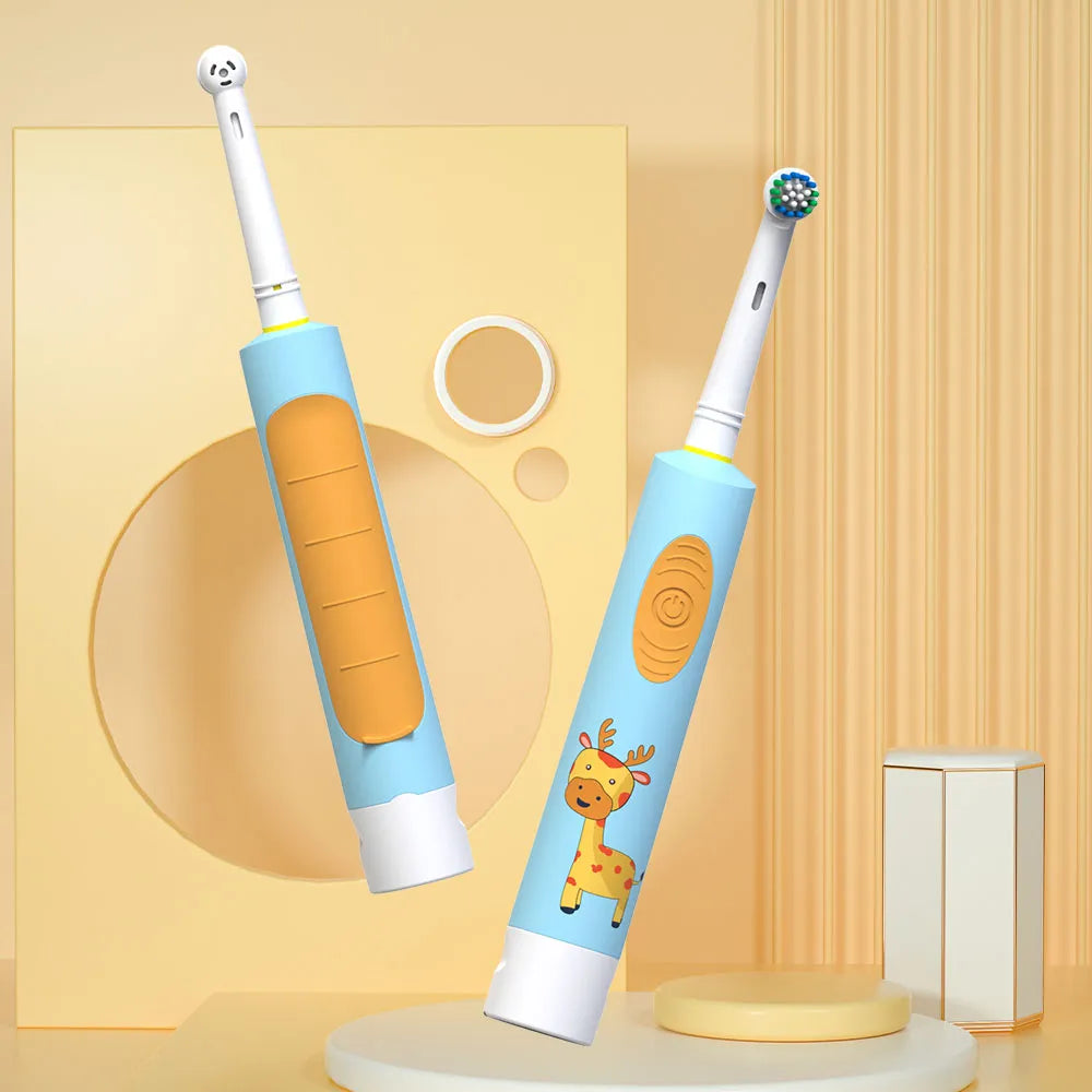 Electric toothbrush, cartoon rotating small head