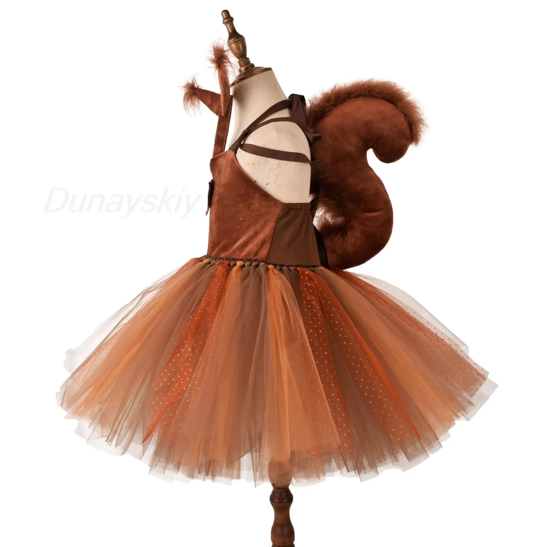 Halloween Costume Children's Squirrel Dress Animal Cute Dress
