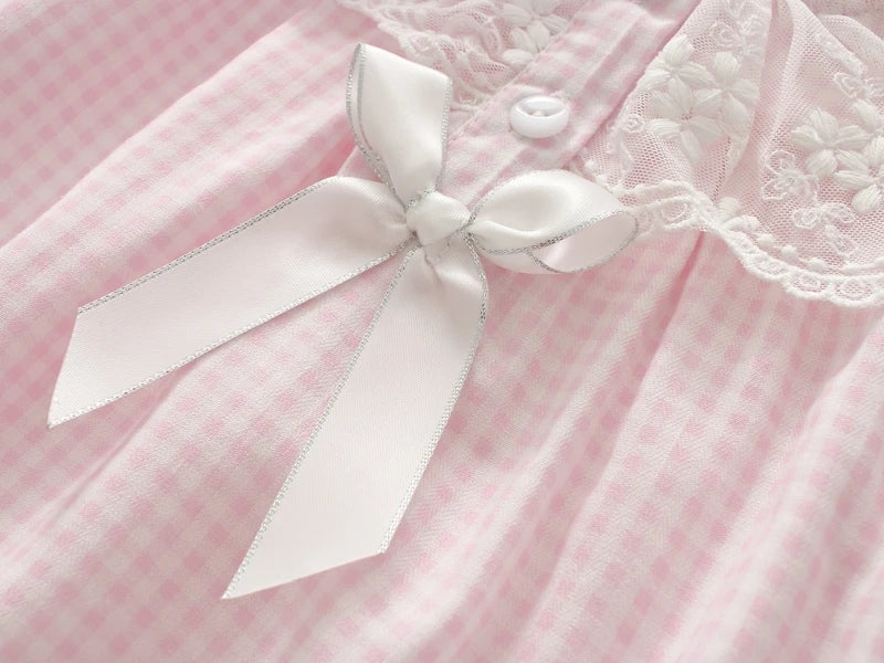 Ruffles Lace Bow Newborn Baby Girls Bodysuits