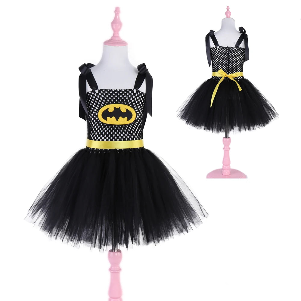 Superhero Girls Costume Tutu Dress Halloween Costume