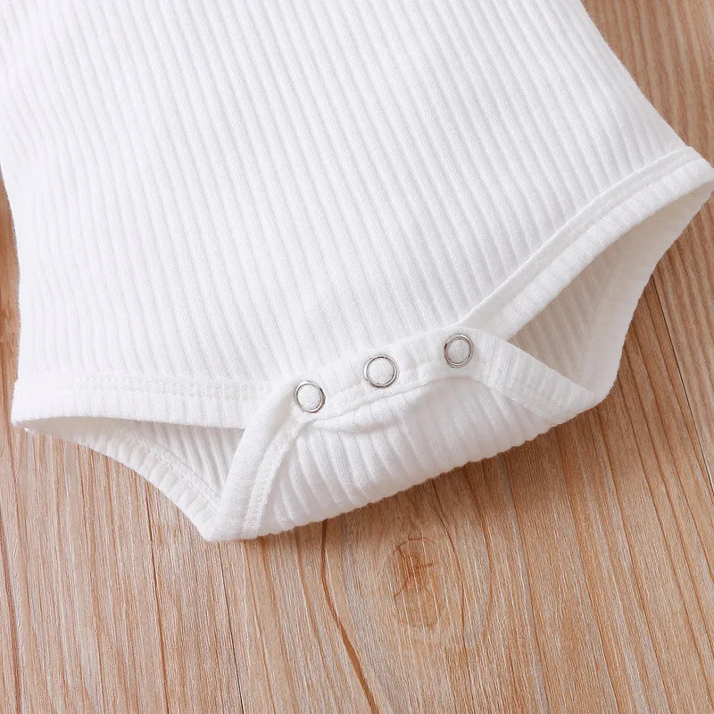 Newborn Baby Girl Front Pocket Suspender Skirt Headwear Set 0 to 18 Months