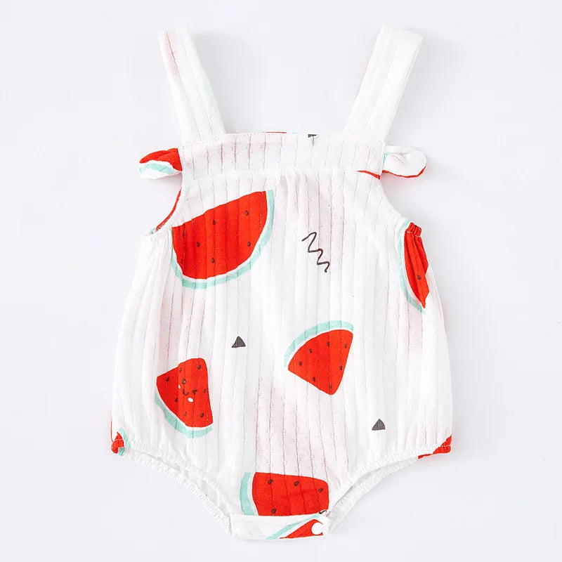 Newborn Baby Romper Straps Bodysuit 100% Cotton