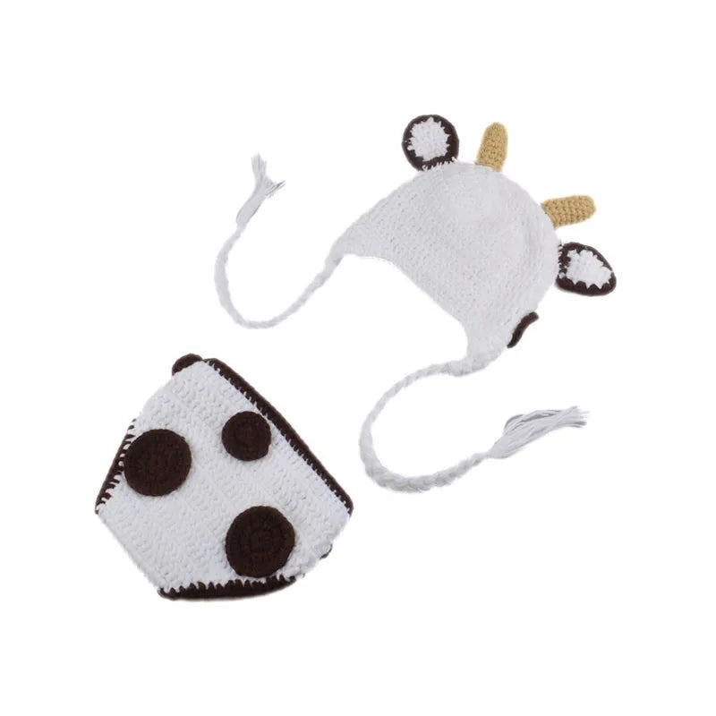 Cute Milk Cow Animal Baby Photography Clothing S