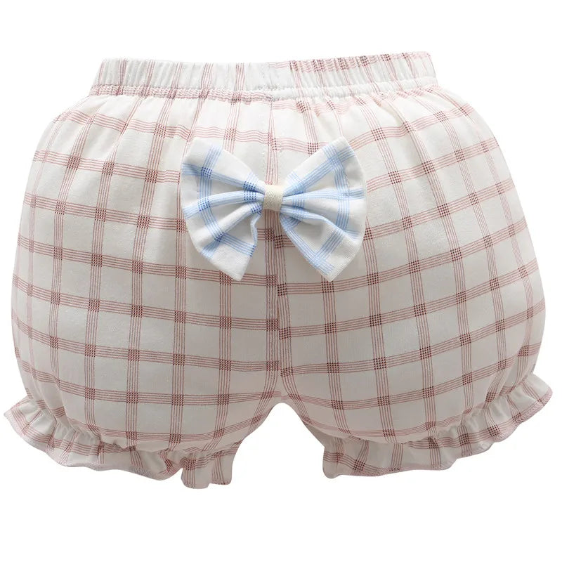 Clearance 100%Cotton Baby Underpants Kids Girl Infant Fashion Stripe Bow Panties For Children High-Quality Shorts Gifts