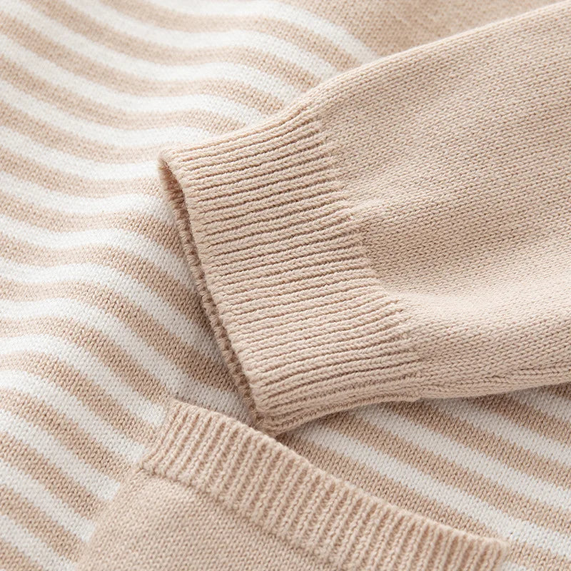 Baby Rompers Autumn Camel Long Sleeve Newborn Boys Girls Knitted Sweaters Jumpsuits Winter Toddler Infant Outfits One Piece Wear
