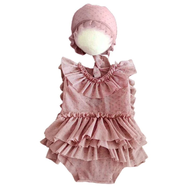 Baby Girl Lace Dress Infant Toddler Headdress