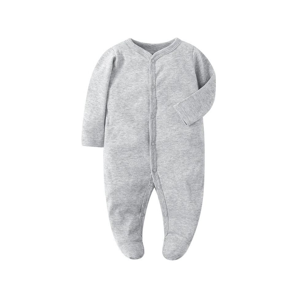 Organic Cotton Baby Footed Jumpsuit