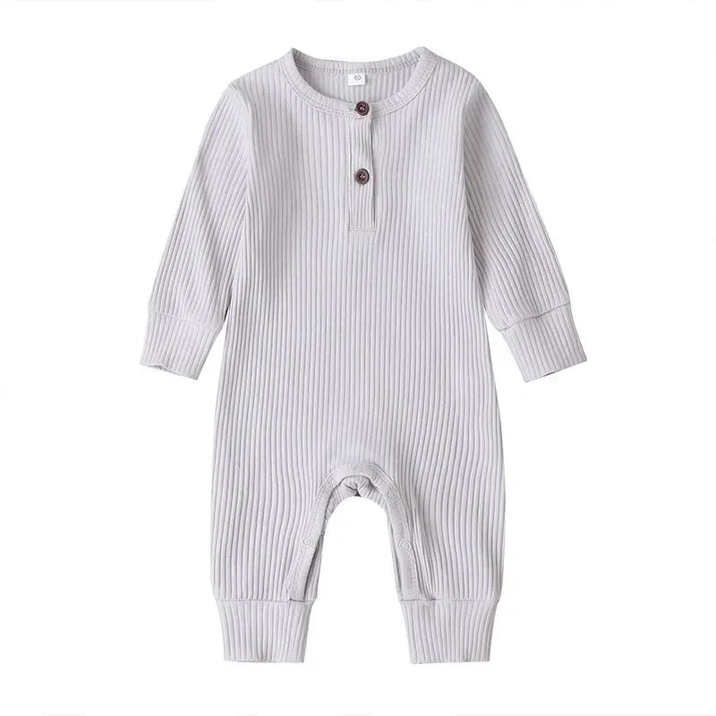 Baby Boys Girls Overalls Cotton Long Sleeve Jumpsuit