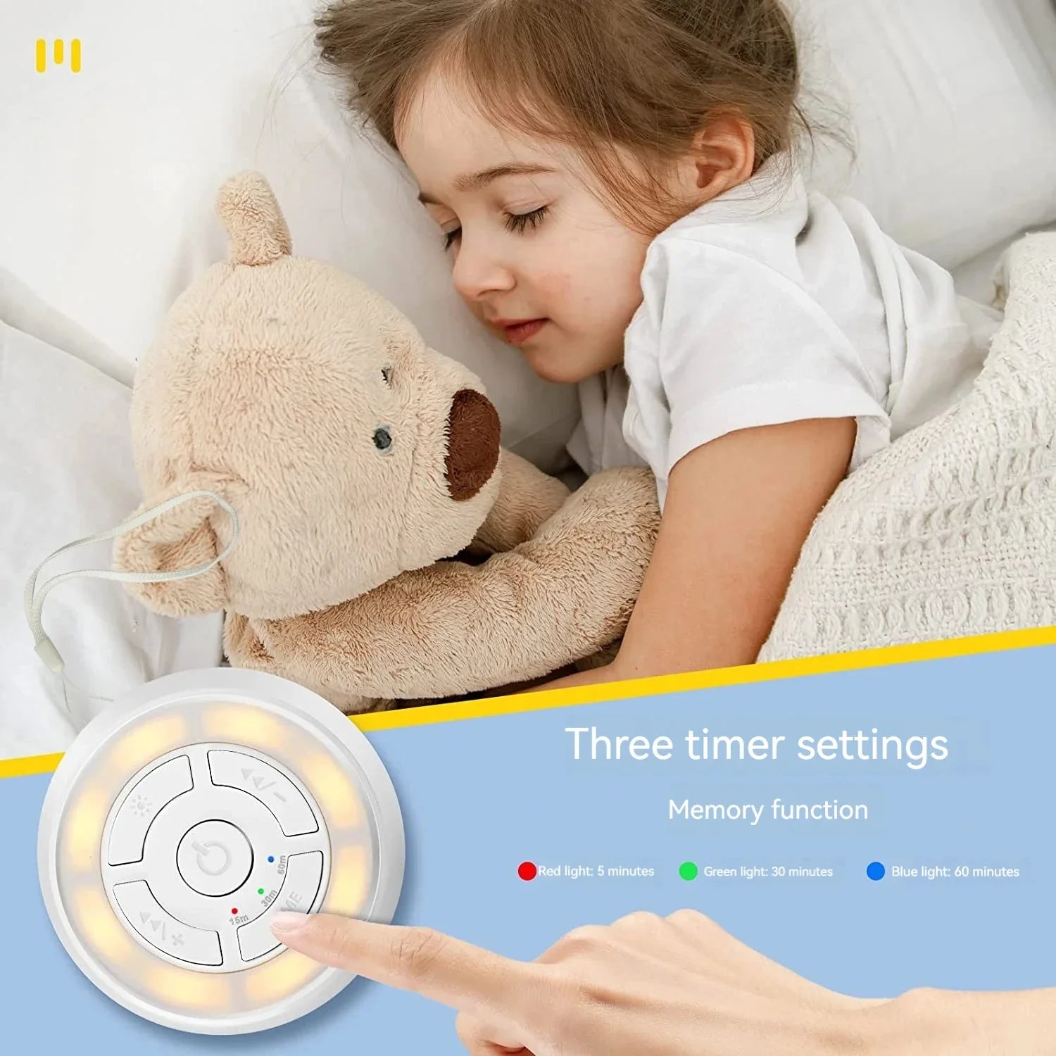 Baby White Noise Machine Rechargeable Timed USB