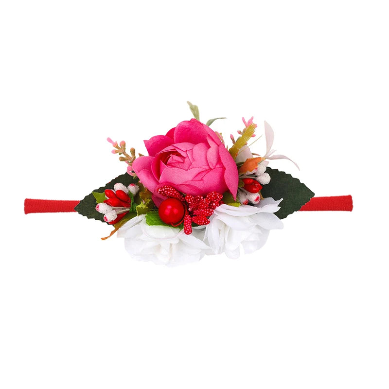Baby Girl Newborn Elastic Flower Toddler Hair Band
