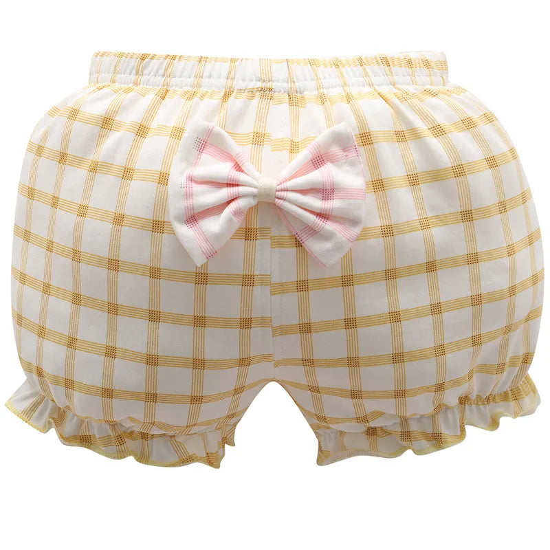 Clearance 100%Cotton Baby Underpants Kids Girl Infant Fashion Stripe Bow Panties For Children High-Quality Shorts Gifts