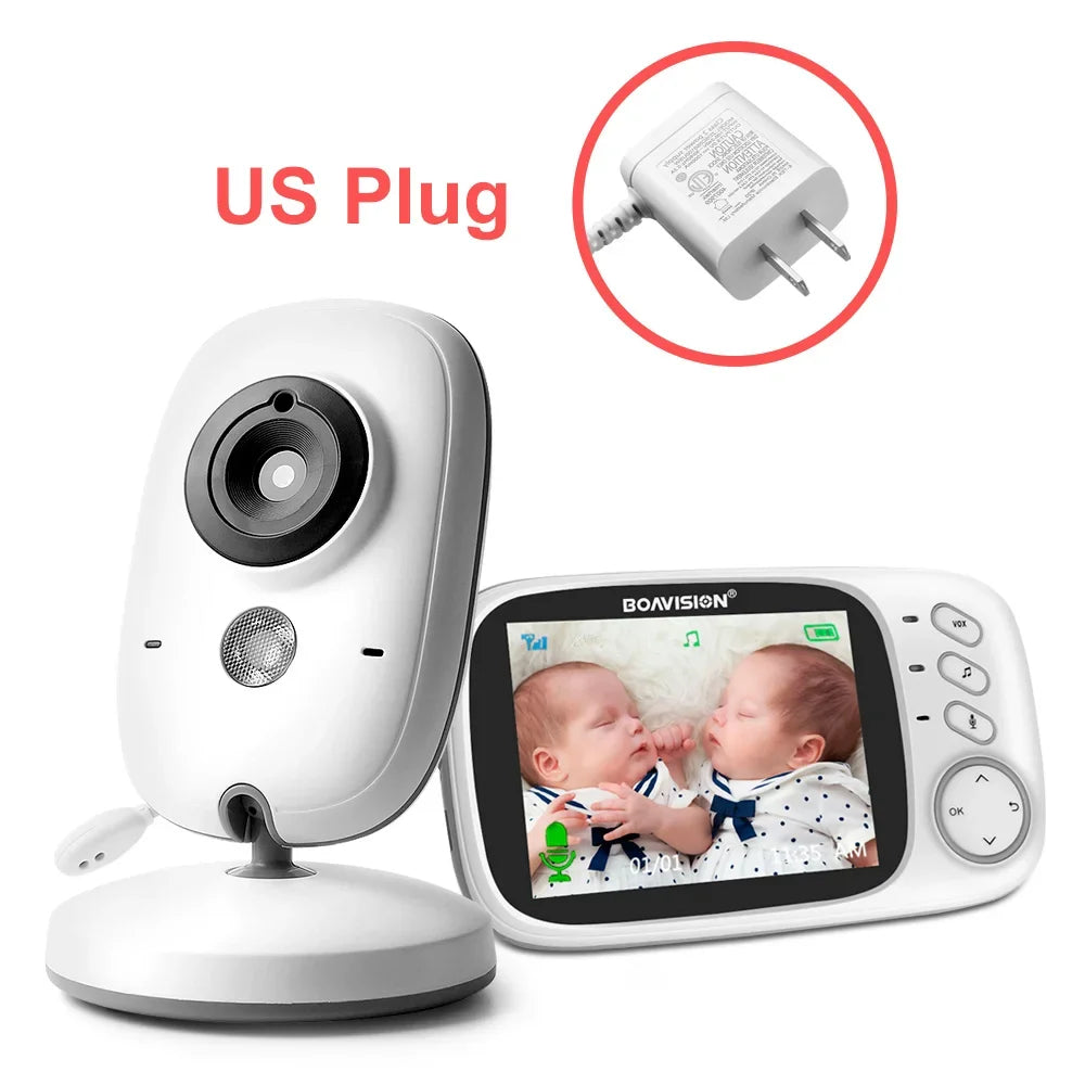 Baby Monitor 2.4G Wireless With 3.2 Inches LCD 2 Way Audio Talk