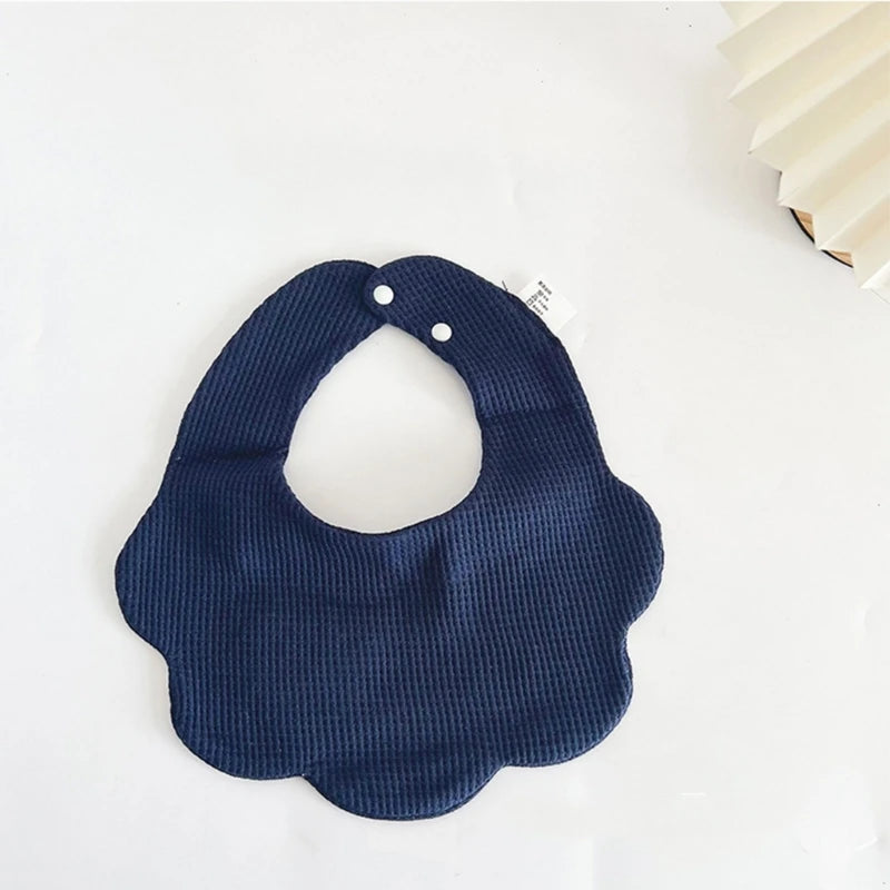 Organic Cotton Baby Bib Cartoon Bear Embroidery Newborn Feeding Burp Cloth Saliva Towel Super Absorbent Boys Girls Drooling Bibs