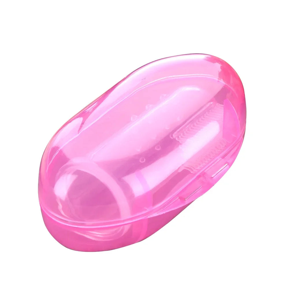 Baby Toothbrush Dental Care Silicone Clear Finger Brush Teether