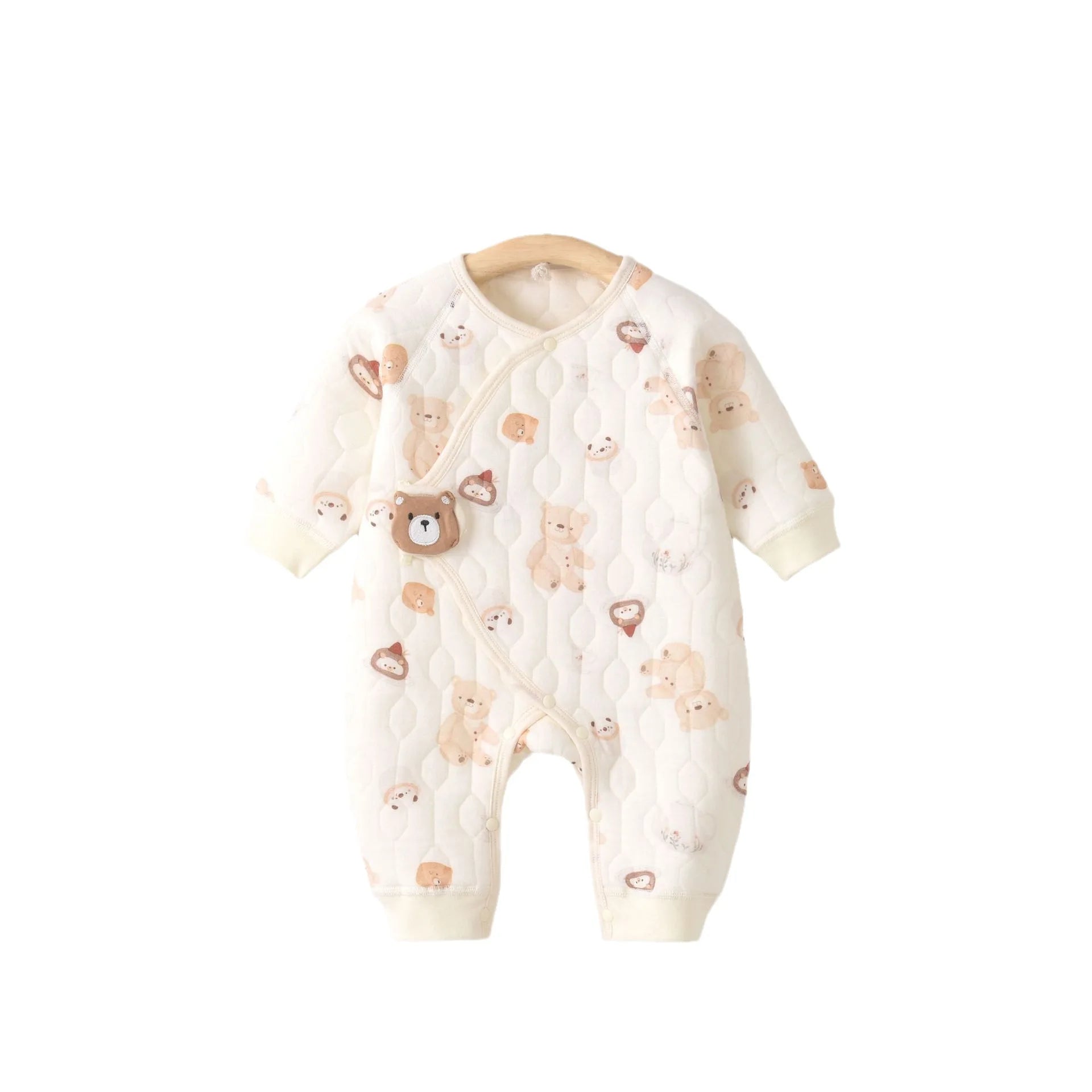 Spring And Autumn Baby a Class Cotton Velcro Onesie Baby Booty Coat Winter Underwear Newborn Cotton Clothes Belly Cover Onesie